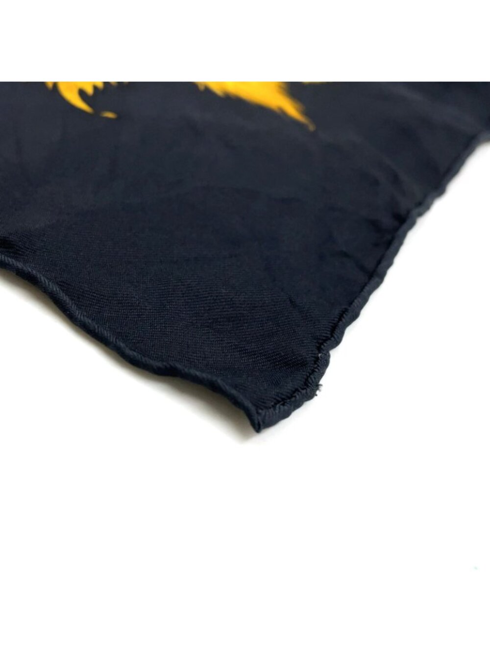 Hermes Carre 90 Tourbillon Silk Yellow Black Scarf - Picture 9 of 11